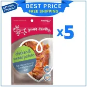 Yours Droolly 5 Packs Chicken and Sweet Potato Dog Treats 110 Gm