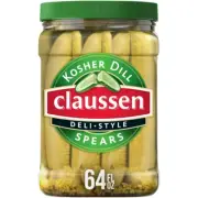 Claussen Deli-Style Kosher Dill Pickle Spears (64 fl. oz.)