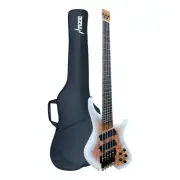 Haze HB5FFMS Headless Fanned Fret 5-String Electric Bass w/ Active BJ-80 Pickups