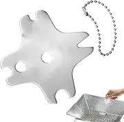BBQ Scraper for Grill Cleaning,Bristle- Metal Grill Scraper Tool | Grill Cleaner Tool, Barbeque Brush Substitute for Most Grill Grates