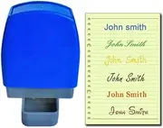 Custom Signature Stamp - 75 Fonts + 8 Colors to Choose from - Self Inking Name Stamp Signature. 31x10mm - ADF1-ADF15