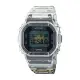 【CASIO 卡西歐 】G-SHOCK 40週年限定 獨特透視表面 半透明 雙材質綜合錶帶 經典方型 DWE-5640RX-7