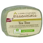 Clearly Natural Glycerin Bar Soap, Tea Tree, 4 Ounce
