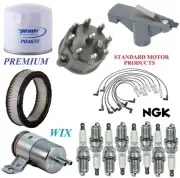 Tune Up Kit Filters Cap Wire Plugs For DODGE W250 V8 5.9L; w/ Bolt-On Cap 92-93