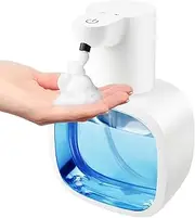 Gotofine Automatic Foaming Soap Dispenser with 500ml/17oz Capacity, Touchless Soap Dispenser with 4 Level Adjustable, Rechargeable, Wall-Mounted, Waterproof for Kitchen, Bathroom, Hotel, Restaurant