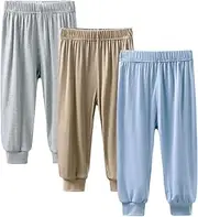 [Yookoom] Boys Girls 3 Pack Summer Long Bloomers Harem Pants Kids Casual Loose Trousers Sweatpants