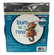 Dimensions Learn-A-Craft ~"Hang In There" Stamped Cross Stitch 73062 NEW