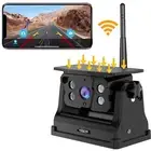 Solar Powered Wireless Magnetic Parking Reverse Camera For Car Truck Trailer RV
