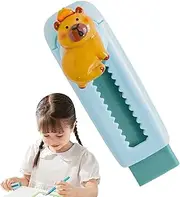 Cute Bubblegum Push Jumper - Retractable Bubblegum, Sliding Cape, Gum Capybara Fantasy, Creative Writing Accessory with Flexible Rubber, Which Can Be Used During Artistic Drawing