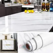 10FT Rollo De Papel Mármol Tapiz Decorativo Autoadhesivo Para Cocina Habitacion