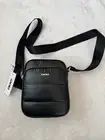 NWT DKNY GIGI FLIGHT CROSSBODY BAG BLACK QUILTED NYLON $148