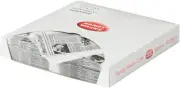 FDP12NE-X, 12X12-Inch White Flat Deli Paper with Newsprint, Disposable Take Out