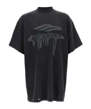 Balenciaga 3b Liquefied Oversized T-Shirt 1,2,3,4,5 Black