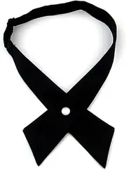 [SYAYA] Women/Men Cross Bow Tie, Pre Tied Crossover Necktie For School Girl Uniform Tie Cosplay T-shirt Valentine Gift W-B-T2