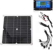 80 Watt Monocrystalline 12V/24V Solar Panel for Home,Equipped with A 10A Controllerflexible Solar Panel for RV Trailer Boat Cabin Van Car Uneven Surfaces