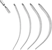 [BodyAce] 14G 16G 18G 20G Curved Piercing Taper, Titanium Threadless Insertion Pin for Ear/Nose/Navel/Lip/Eyebrow, Screw On Assistant Tool Body Piercing Stretching Kit