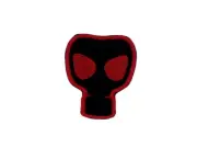 Embroidery patch sew badge iron on glue transfer gas mask ref1