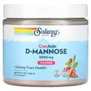 Solaray, D-Mannose with CranActin Powder, 2,000 mg, 8 oz (226 g)