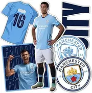 Desert Cactus Manchester City Sticker Man City Player MCFC Sheet Vinyl Football Soccer Premier League Decal Laptop Water Bottle Car Scrapbook (Type P2 Rodri)