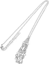OSALADI Natural Crystal Holder Cage Necklace Metal Pendant for DIY Jewelry Making Elegant Crafting with Crystal Beads Durable Design for Unique Necklaces and Accessories