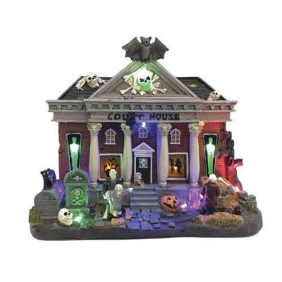 FG Square Halloween Village Condemned Courthouse