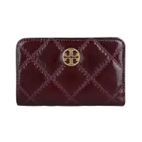 在飛比找momo購物網優惠-【TORY BURCH】Willa金色圓牌LOGO菱格紋皮革