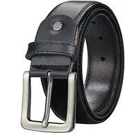 [KGVSLIXYT] Belts for Men Men's Belt, Men's Genuine Leather Belt Classic Alloy Pin Buckle Fashion Business Casual Second Layer Leather Belt
