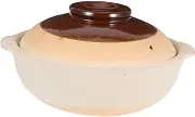 Vaguelly Vintage Pot with Lid for Cooking Takeout Soup Pot for Restaurants and Home Kitchens Terracotta Cookware for Rice and Porridge Versatile Bakeware Accessory