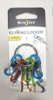 Nite Ize KeyRing Locker w/ Aluminum S-Biner MicroLocks