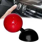 Car Push to Start Button Rocker, Car One-Button Start Lever, Push to Start Accessories Joystick, Automotive One Touch Start Button Starter Cover (Red)