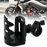 Motorcycle Handlebar Cup Holder W/ Mesh Basket Drink Mount for Motorcycle Black (for: Triumph)