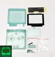 GBA SP Game Boy Advance SP IPS Ready Housing Shell Glow Green