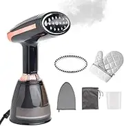 Handheld Steamer for Clothes 1500W 20 Second Heatup Fabric Wrinkles Remover Portable Handheld Garme Steamer with Removable Water Tank and Fabric Brush 3 Steam Setting Steamer for Garme s