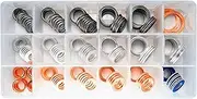 Dsnaduo 200Pcs 18 Sizes Master Oil Drain Plug Gasket Assortment Kit fit for Toyota Nissan Subaru Honda, Washers Seals Rings, Replace 11026-01M02 MD050317 803916010 90430-12031