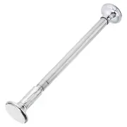 16-20 Inch Silver Telescopic Curtain Rods, Adjustable Stainless Steel Shower Rod