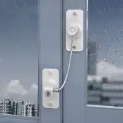 Plastic Windows Lock with Key Door Safety Restrictor Sliding Door