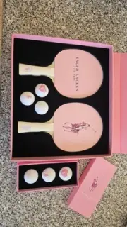 Ralph Lauren Pink Pony, Ping Pong Bats And Balls