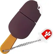 128GB USB Flash Drive Chocolate Icicle Shape BORLTER CLAMP Novelty Memory Stick USB Drive Thumb Drive for External Data Storage