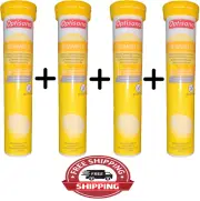 4 x 20 OPTISANA VITAMIN C EFFERVESCENT TABLETS - ACTION !!!