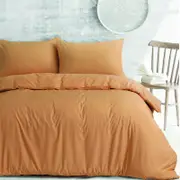 Amson Royale Cotton Latte King Quilt Cover Set with four standard pillowcases