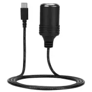 Gutreise USB C PD 45W 12-15V/3A Type C Male to Cigarettes Lighter Socket Fema...