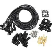 Aeroflow Ceramic Univ 90 Deg Lead Set Black 90 Plug Ends Std Hei V8 - AF4038-31233C