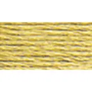 DMC 117-3046 Six Strand Embroidery Cotton Floss, Medium Yellow Beige, 8.7-Yard