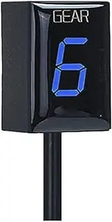 ZAPYVET Motorcycle Accessories Light 1-6 Gear Display Indicator Speed Instrument Meter, for SV650 SV 650 1999 2000 2001 2002 Motorcycle Gear Indicator(Black Blue)