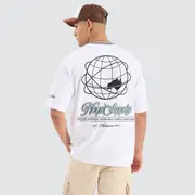 [Nena and Pasadena] Anglo Oversized Tee Optical White