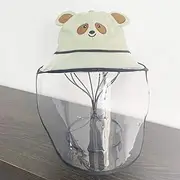 Children's Protective Hat, Anti Flying, Anti Spitting,Face Covering, Sun Shading,Can be Used When go Outside, School, or Other Places that Need Protecting Your Child Away from the Saliva, Dust and Other Tiny Liquid (green)