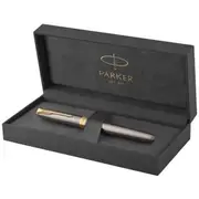Parker Sonnet Ballpoint Pen Grey Lacquer with Gold Trims