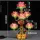 led七彩七品供佛荷花燈水晶旋轉佛曲蓮花燈佛供燈佛前長明燈九品 家 夏洛特居家名品