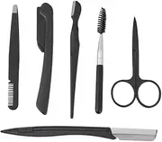 FRCOLOR -one Eyebrow Tool Set Razor Comb Brush Scissors Shaper Travel Size For-go Styling