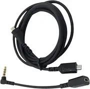 1 Set Audio Conversion Cable Instrument Plugs Replacement Audio Cable to Cable Headphone Extension Travel Headphone Splitter Jack Cable Headphones Soundbar Headset Black